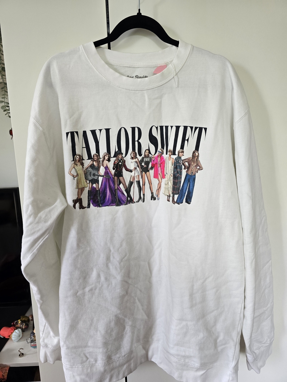 Taylor Swift White Eras Graphic Crew Sweatshirt - Picture 3 of 4